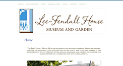 Desktop Screenshot of leefendallhouse.org